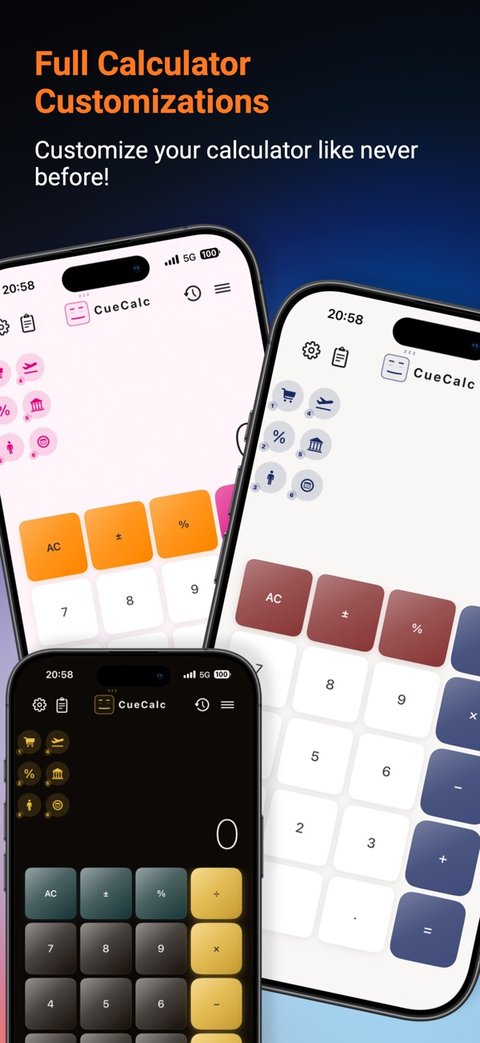 CueCalc App Store — Full Calculator Customizations